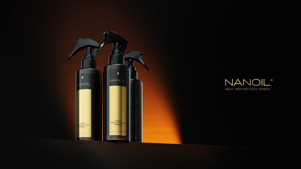 varmebeskyttende spray for hår Nanoil