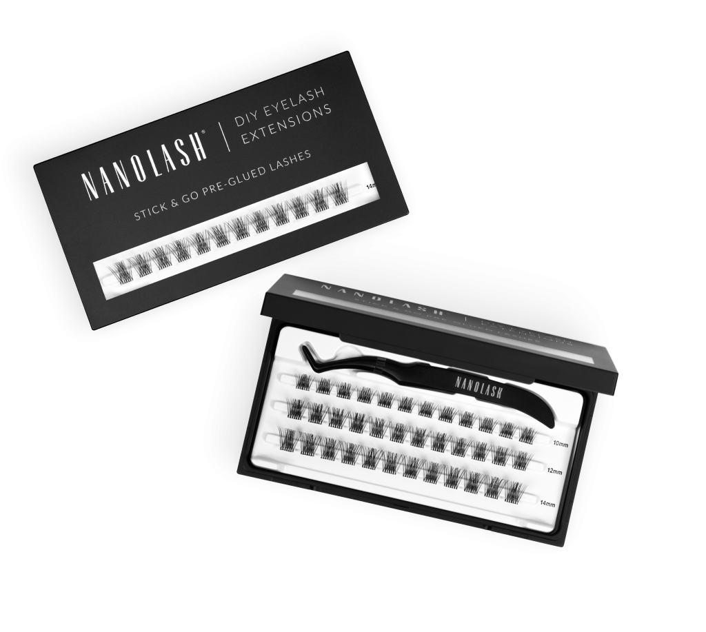 Forhåndslimte Vippeklaser nanolash